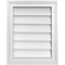 Ekena Millwork Vertical Surface Mount PVC Gable Vnt: Non-Functional, w/2"W x 1-1/2"H, Brickmould Frame, 16"W x 20"H GVPVE16X2002SN - alternate 1